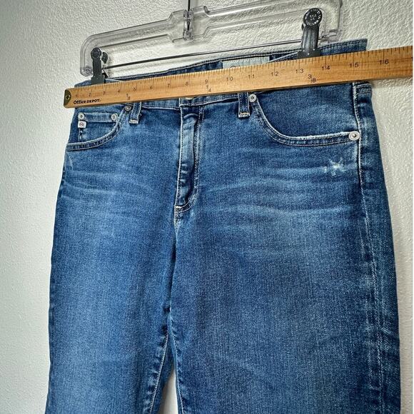 AG-ED Adriano Medium Light Wash Prima Crop Cigarette Leg Jeans 30 - Picture 15 of 16